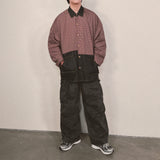 switch panel check shirt_black