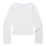 SAHARA LEOPARD CROSS U-NECK SMALL LOGO LONG SLEEVE T (2Color)