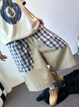 Bodi Check Pocket Keyring Cotton Bermuda Shorts 3color