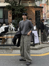 Mata stone washing cargo pants