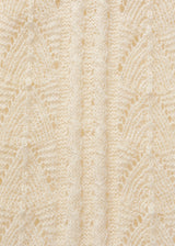 Ribbon sleeveless knit_cream