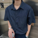 ASCLO Hairline Stripe Short Sleeve Shirt (2color)