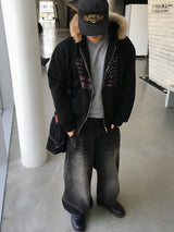 No.1533 AF fur hood ZIP-UP