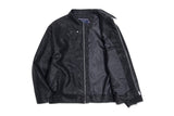 VEGAN LEATHER SINGLE RIDER JACKET