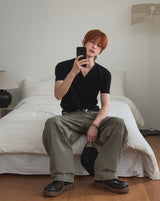 モンテス クロップ ヘンリーネック ショートスリーブ Tシャツ