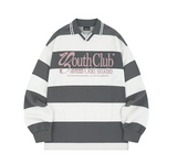 Youth-Club-Sporty-Stripe-Rugby-T-shirt - 2COLOR