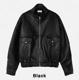 ロキア クロップ レザージャケット