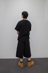 Cut Panel Layer Tee Black