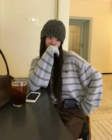 [ORIGINAL] Double Stripe Collar Knit