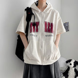 テイ ショートスリーブフーデッドジップアップ (3 colors) H&L