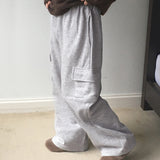 Beams Wide Cargo Sweat Pants