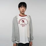 オーセンティックテーブルテニスクラブTシャツ (ホワイト/バーガンディー)