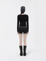 26FW★ [mnem] Fold Hood Tee