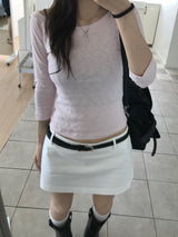 Ivy オフショルダーTシャツ (3 colors)