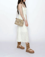Small Floral Long Bustier Dress 3 Colors