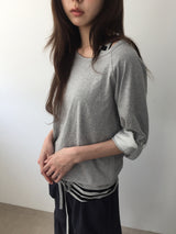 Bta ロールアップ 3/4 スリーブTシャツ(2color)