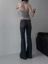 dust low-rise bootcut denim