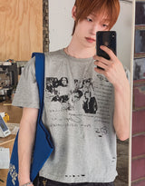 Riot Damage Punk Graphic Short Sleeve T-shirt