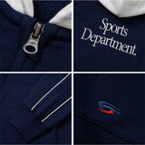 Sports Dept Piping Coloring Hood Zip-Up - Navy