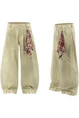 Patchwork Blade Baggy Jeans
