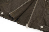 Romy Washed Leather Rider Jacket