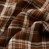ストレンジャークラシックフィットコットン刺繍ロングスリーブシャツ (Brown Check)