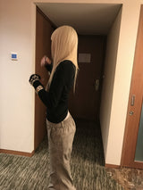 ベイルオフショルダートップス