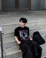 タッチグラフィックオーバーサイズハーフTシャツ