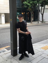 No.1794 R muscle side snap half T (3color)