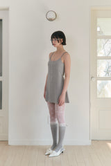 Sweet Dreams Button Mini Dress (Gray)