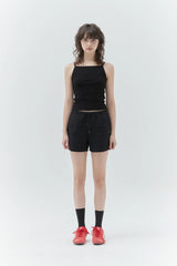 KIRSH PLAIN ULTRALIGHT HALF PANTS - BLACK 