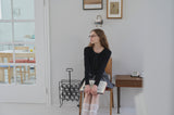  Ribbon Cardigan - Black