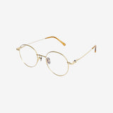 Knouun Round titanium glasses CODE. 103. D Sizzy Gold 