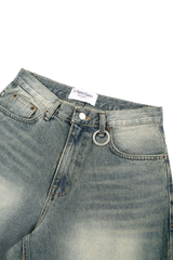 ウォッシングリップデニムパンツ