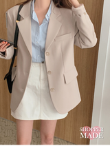 [SHOPPERMADE] Three Button Single Jacket (5color)