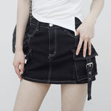 Arucco Belt Cotton Skirt