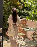 【MADE】Back slit long dress