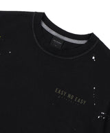 イージープリンティングクロップドTシャツ - ブラック
