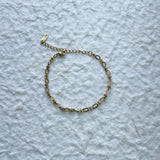 Engraved Link Gold Bracelet