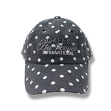 ビンテージウォッシングドットボールキャップ (Pigment Black)
