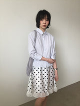 Vert polka dot skirt (2color)