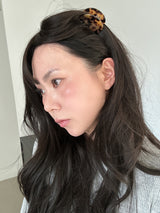 レオパードポーチヘアクリップ (2color)
