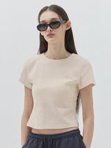 KIRSH PLAIN SLIM FIT T-SHIRT - IVORY