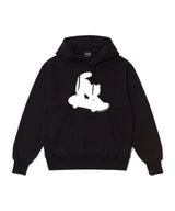 SKATEBOARDING CAT HOODIE - BLACK