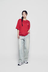 24FW スノーベア 半袖Tシャツ ダークレッド