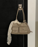 [ORIGINAL] Shara Double Pocket Leather Tote Bag