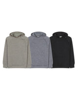Rick Diagonal Button Waffle Hoodie