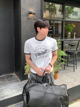 [Shoulder +3cm] Vintage Plain Ringer Short Sleeve T-Shirt