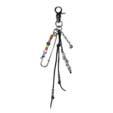 ethnic pin keyring (black)