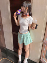 モダルUネックTシャツ (4C)